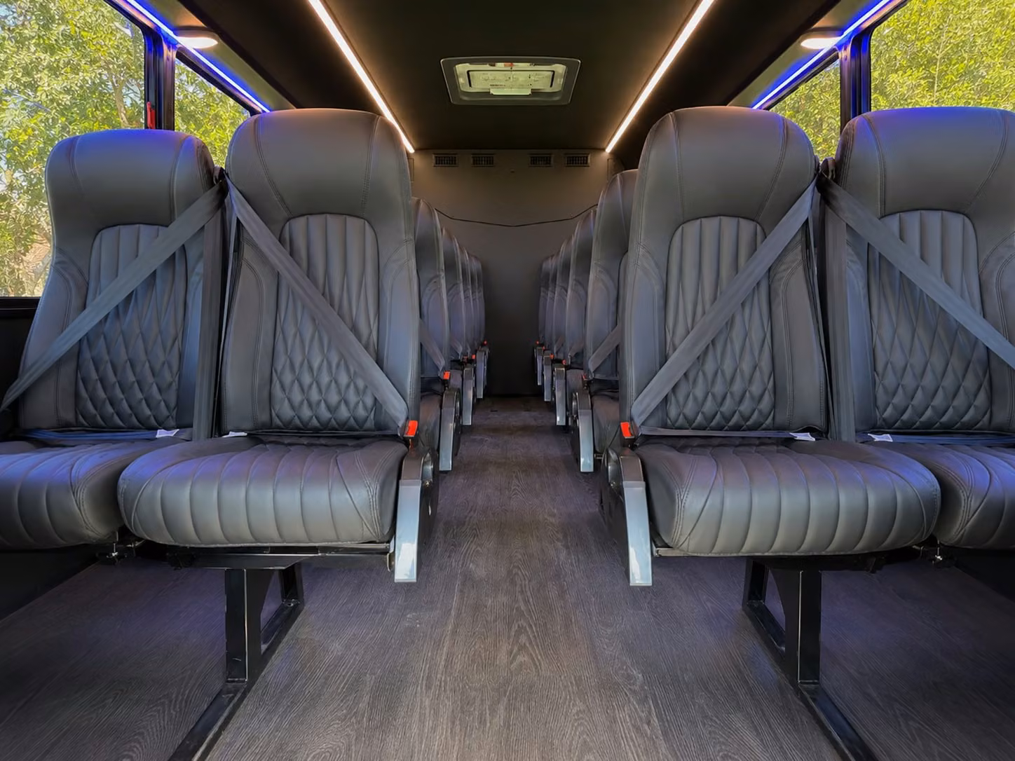 15 passenger minibus inside