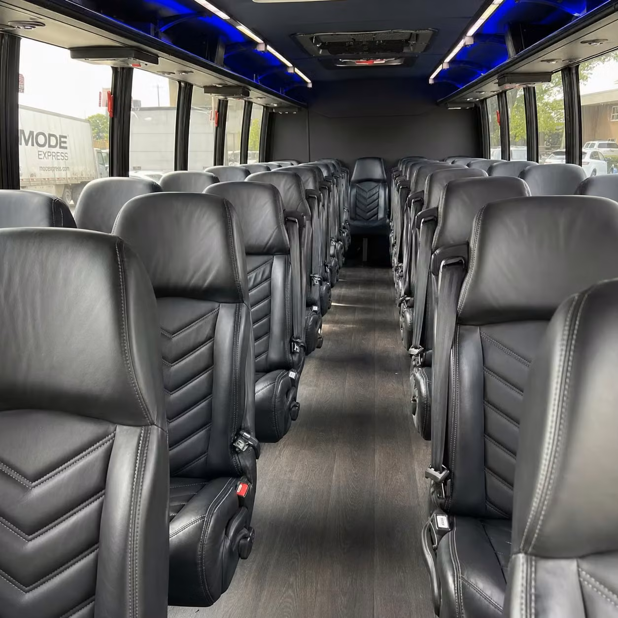 28 passenger minibus interior