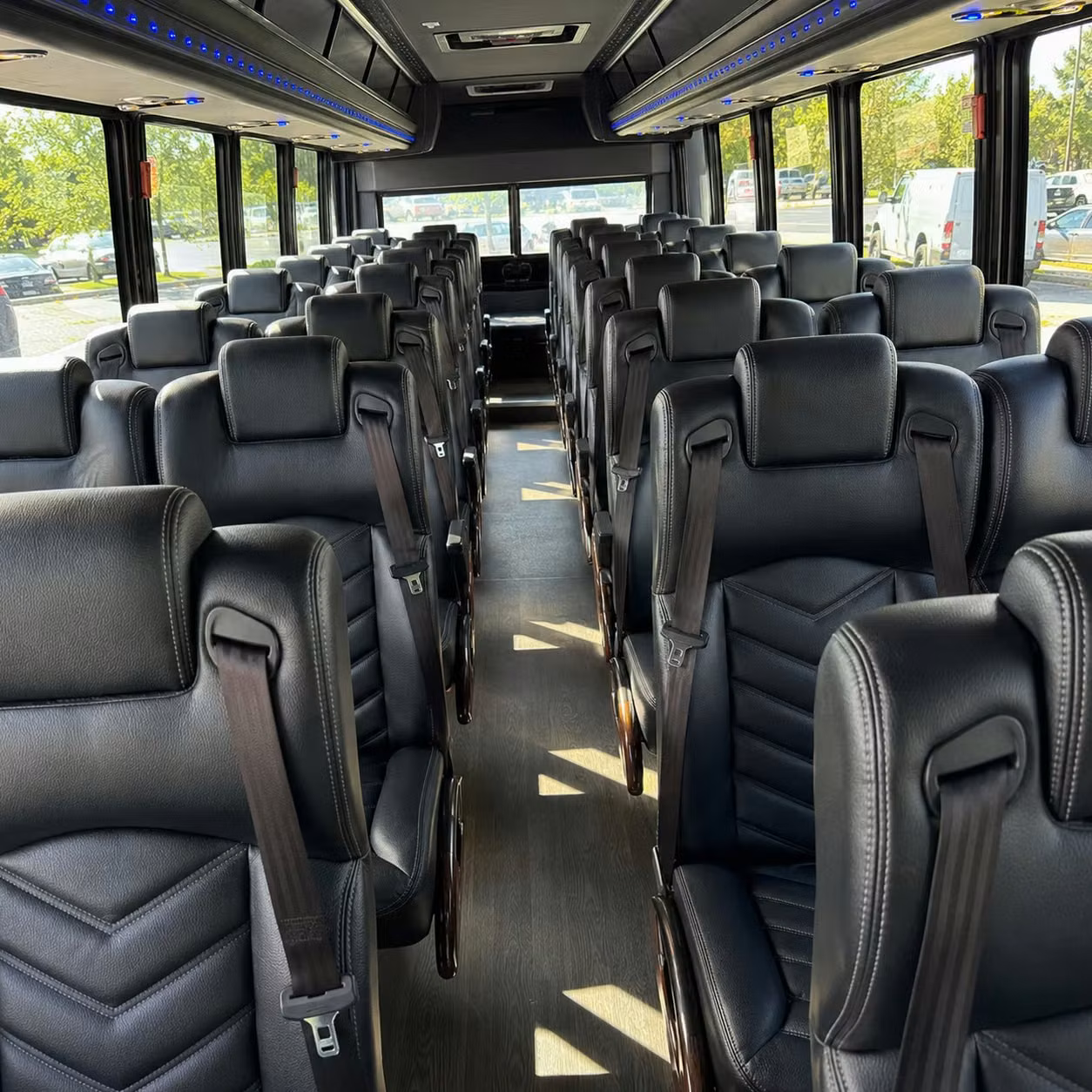 35 passenger minibus interior