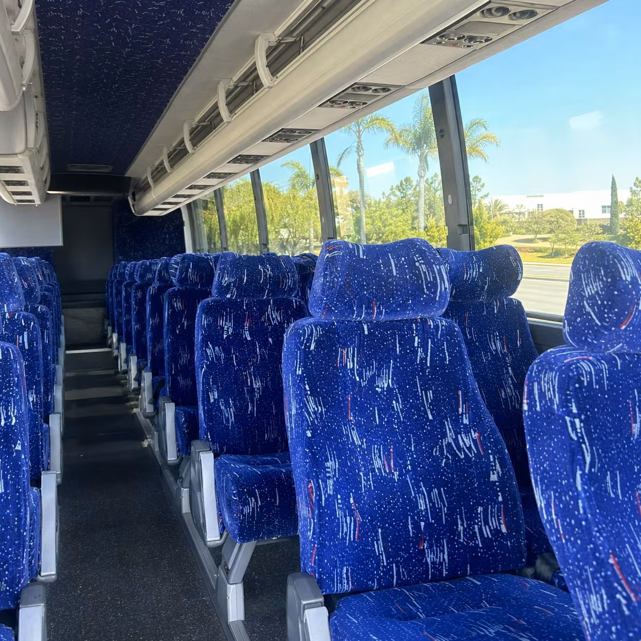 gainesville charter bus interior